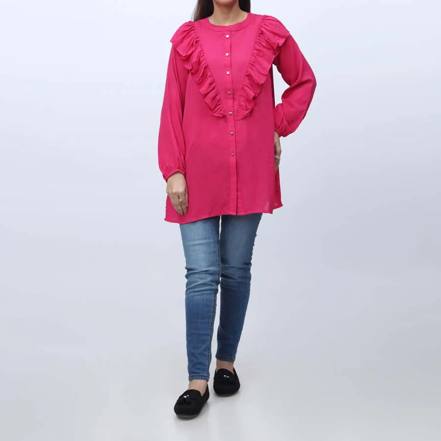 1PC- Solid Georget Chiffon Top PW9146