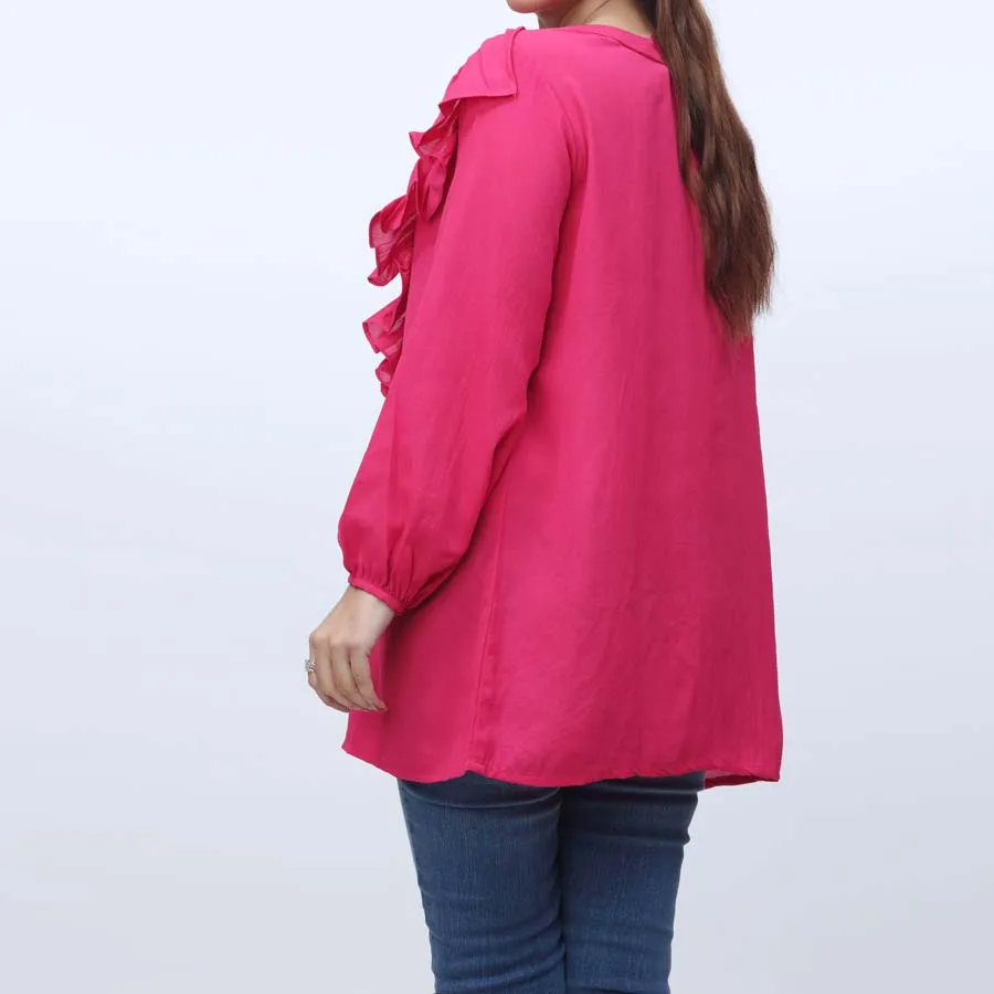 1PC- Solid Georget Chiffon Top PW9146