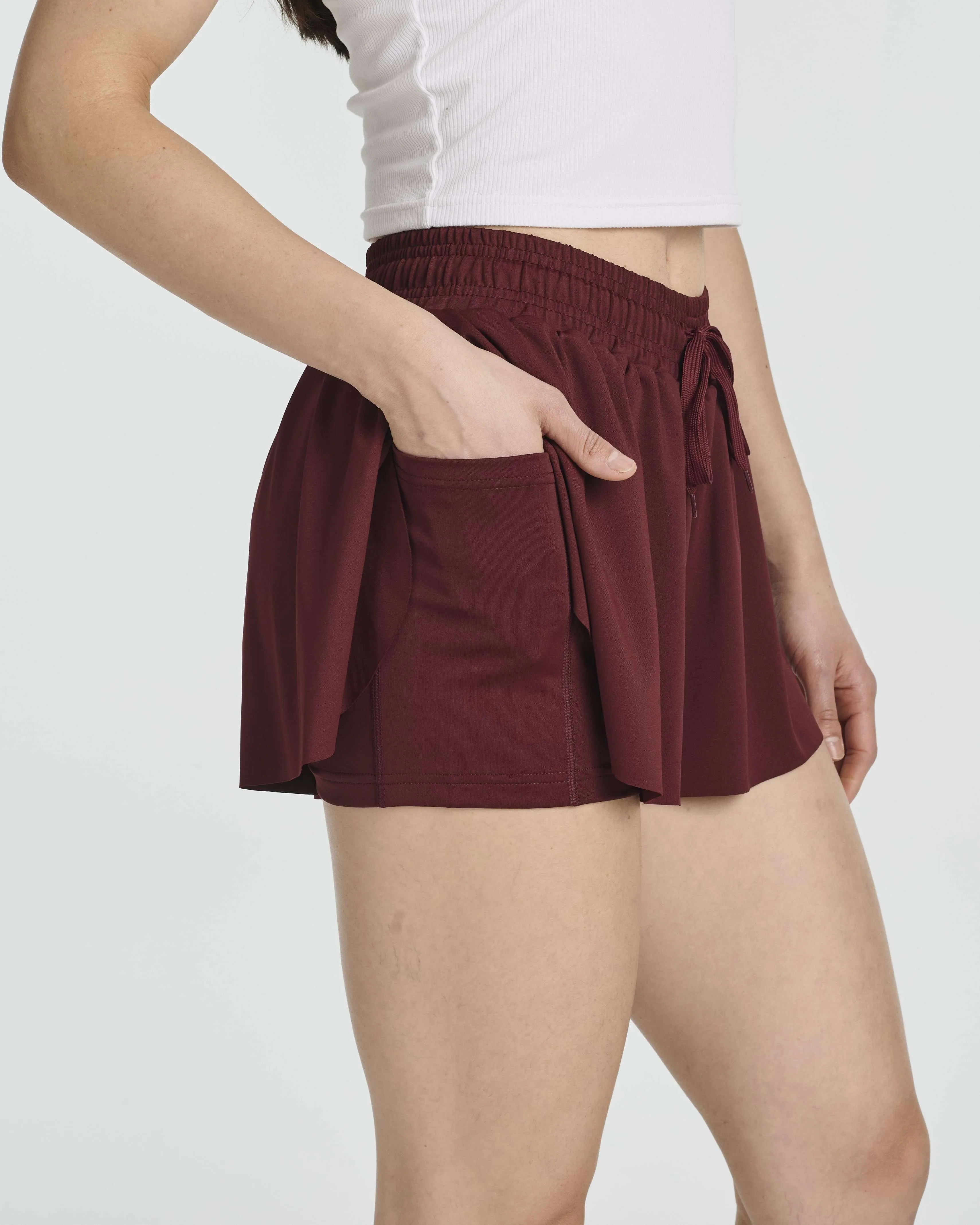 4 Pack: Women's Flowy Dry Fit Running Short (Available In Plus Size)