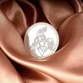 999 Silver Radha Krishna Coin-10g