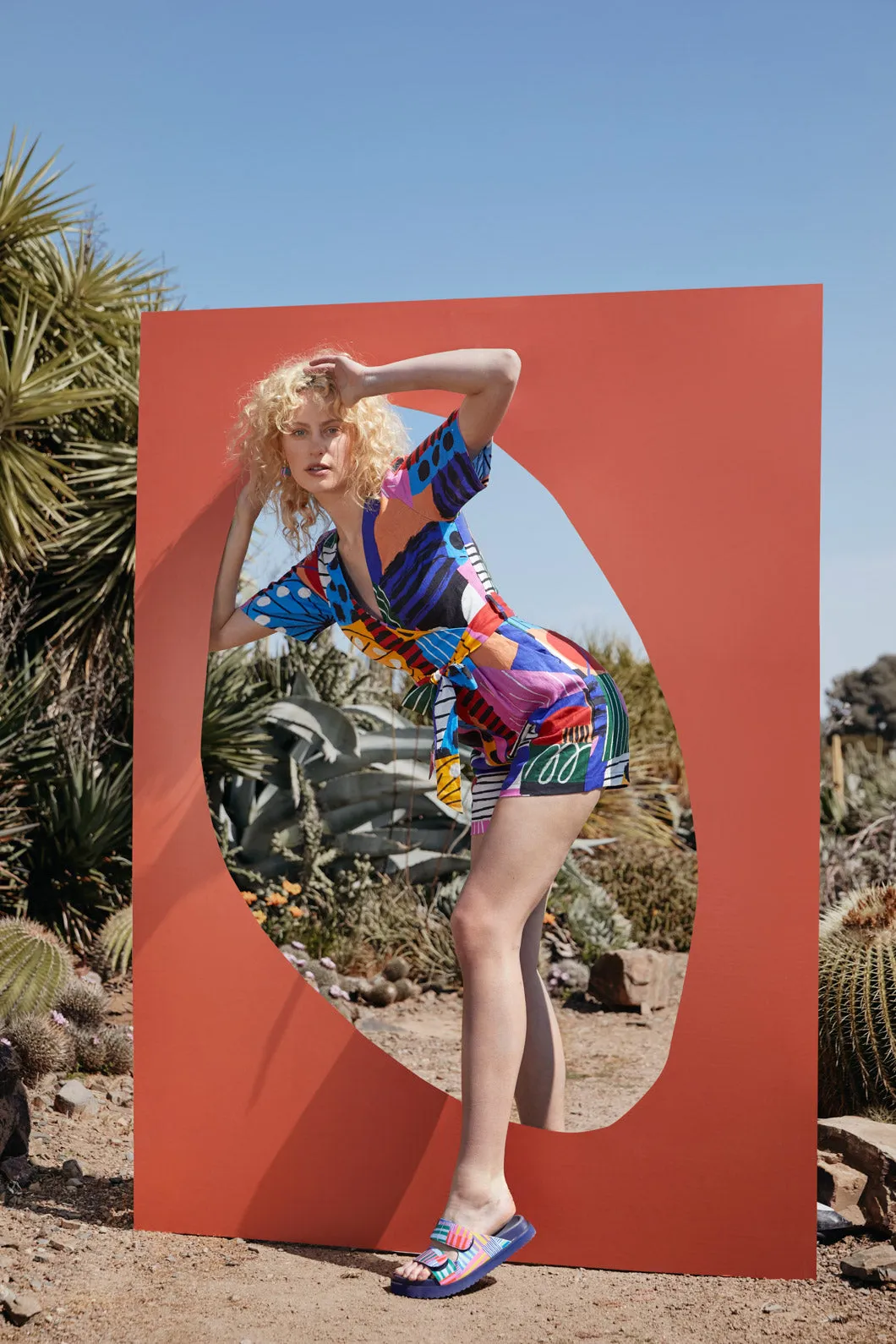 Abstract Line Playsuit