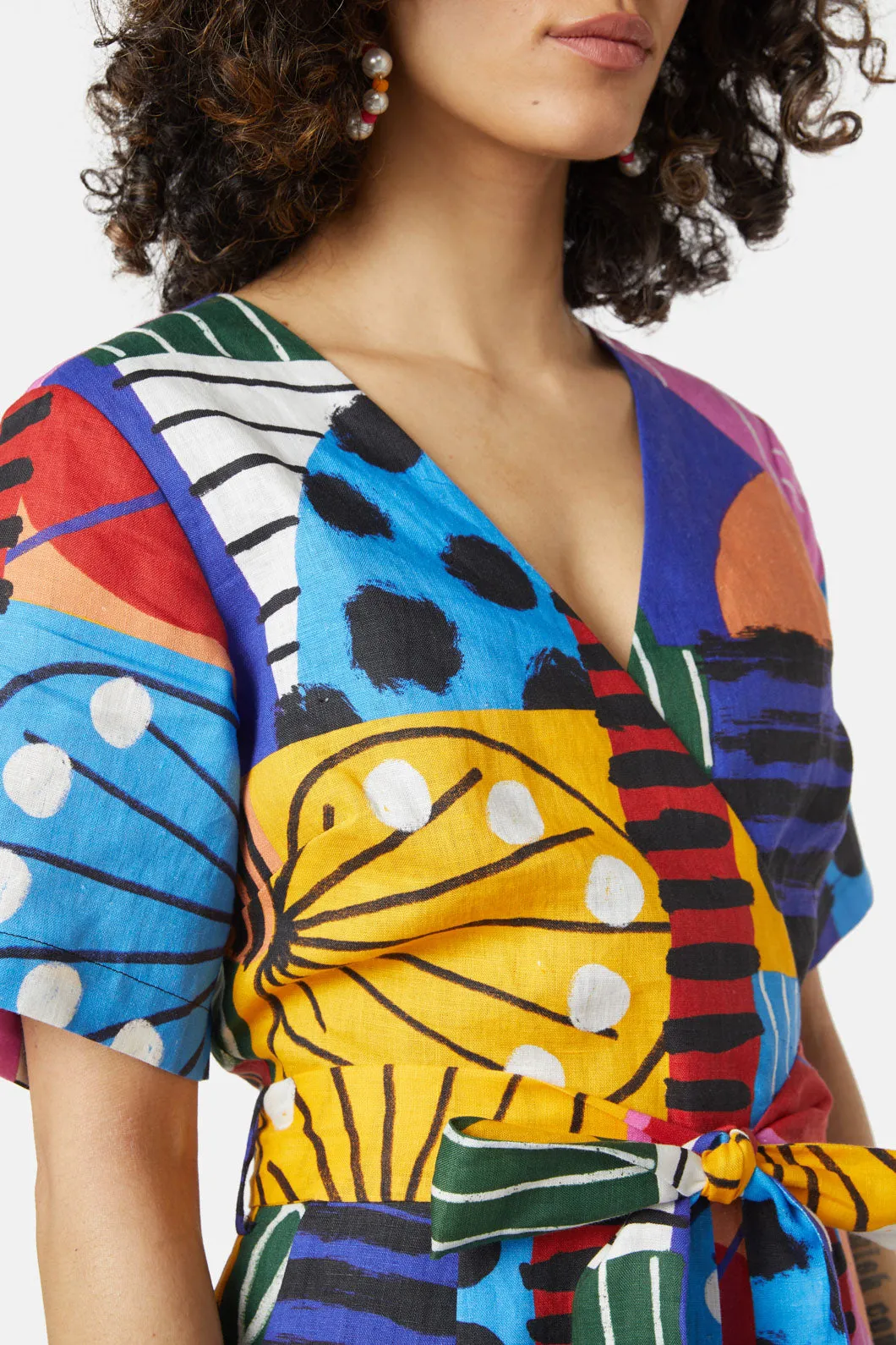 Abstract Line Playsuit