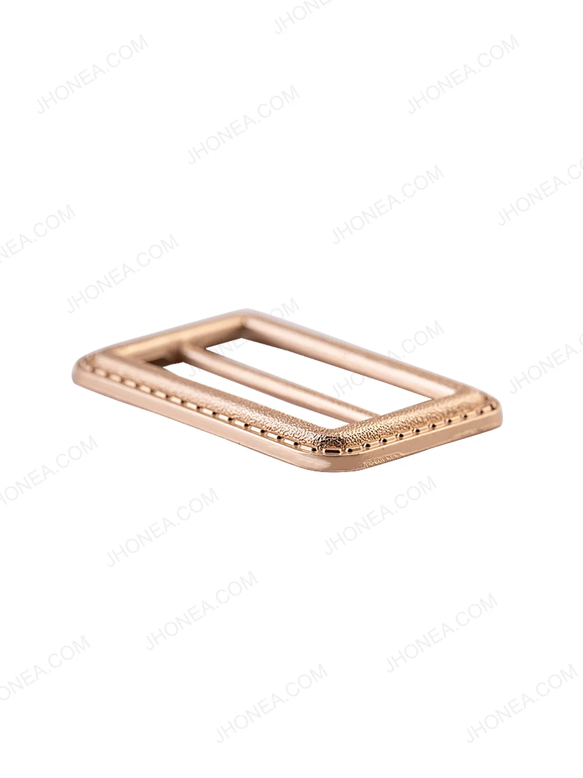 Accented Border Adjustable Webbing Strap Slider Buckle