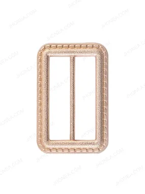 Accented Border Adjustable Webbing Strap Slider Buckle