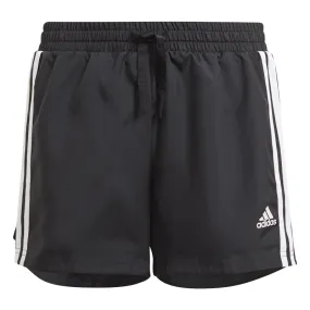 adidas Designed 2 Move 3 Stripes Shorts - Girls - Black/White