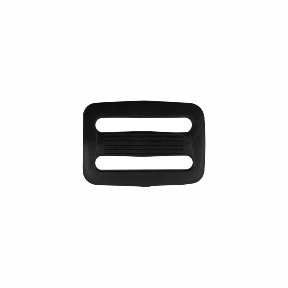 Adjustable Webbing Strap Black Tri-Glide Slider Plastic Buckle