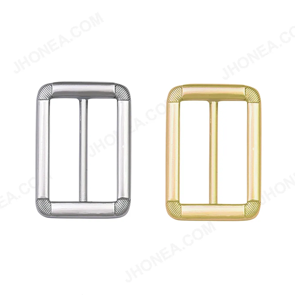 Adjustable Webbing Strap Tri-Glide Slider Shiny Metal Buckle