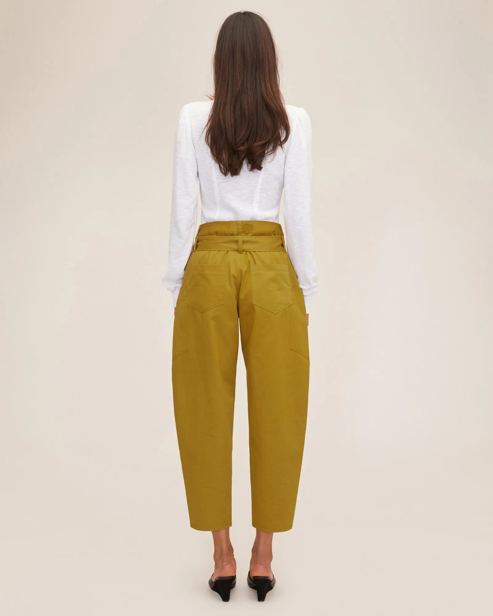 Adler Canvas Balloon Pant in Ochre