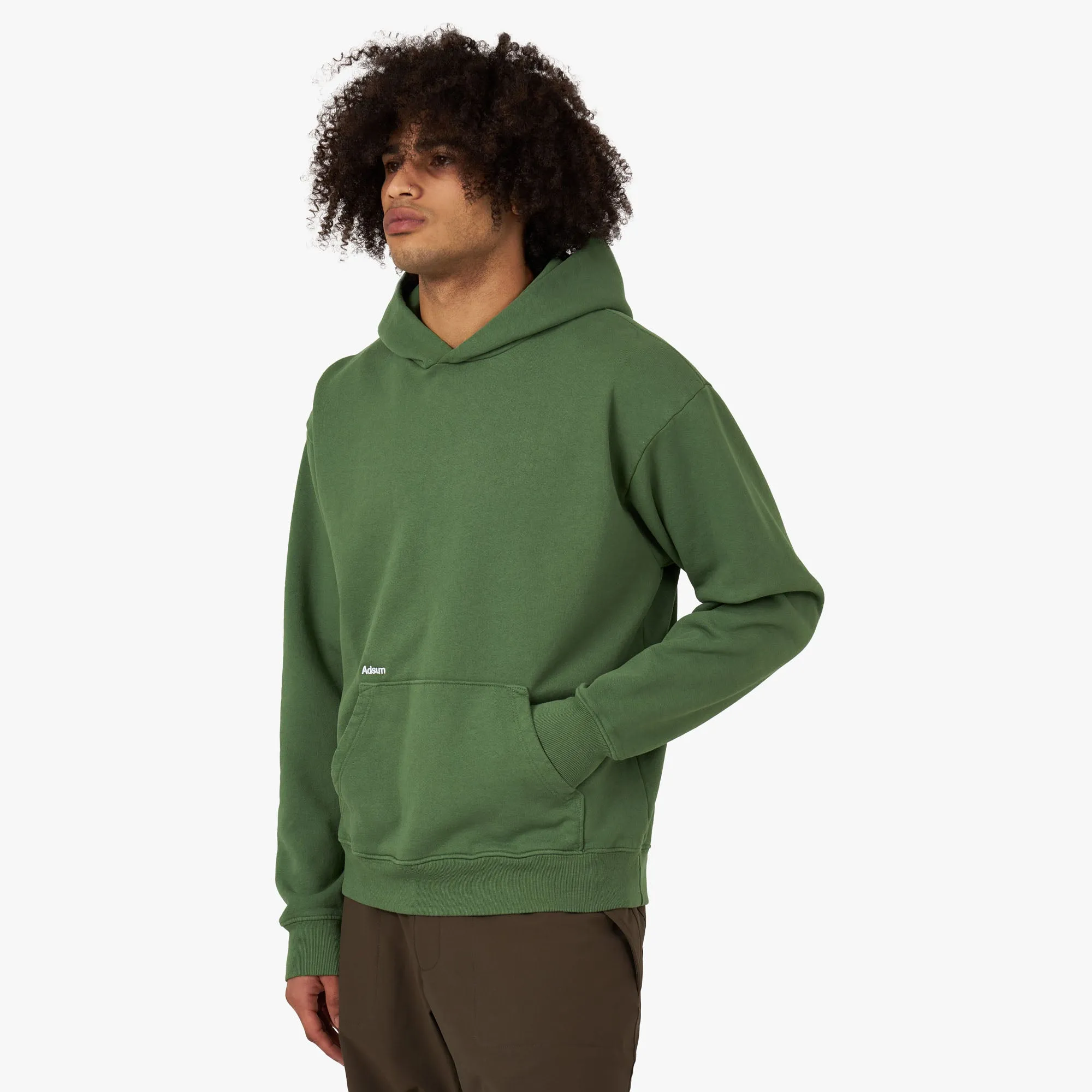 Adsum Core Logo Pullover Hoodie / Duck Green