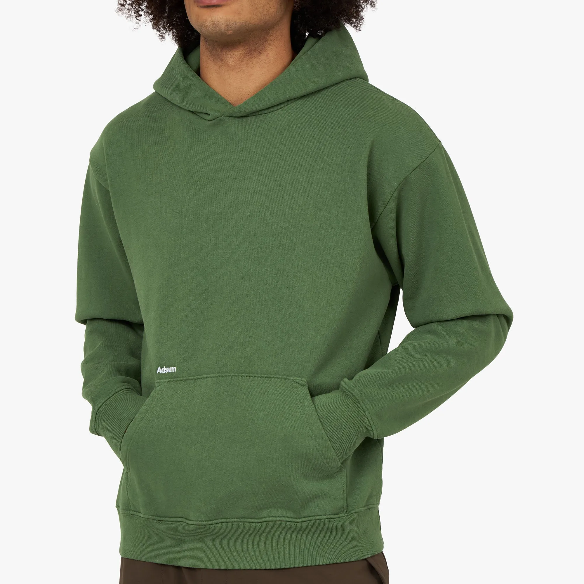 Adsum Core Logo Pullover Hoodie / Duck Green