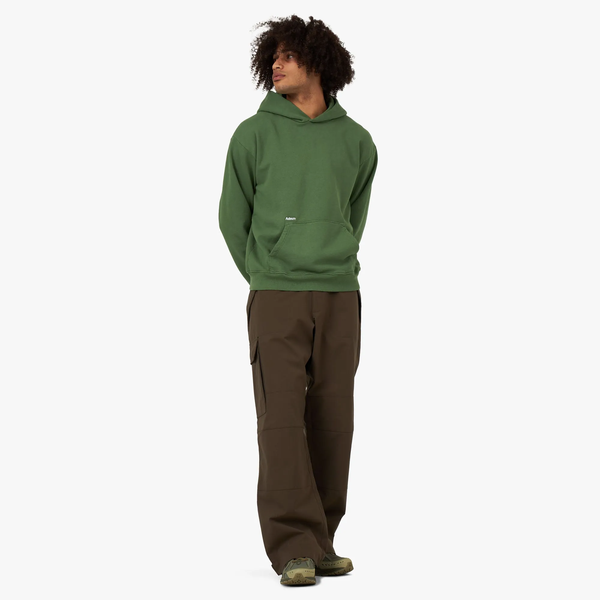 Adsum Core Logo Pullover Hoodie / Duck Green
