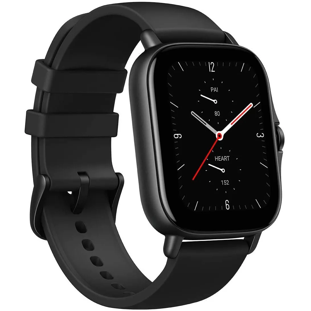 Amazfit GTS 2e Smart Watch Fitness Tracker with Heart Rate Monitor, Sleep, Stress and SpO2 Monitor, 14 Days Battery Life, 5 ATM Waterproof, Black