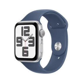 Apple Watch SE 40mm Silver Aluminium Case with Denim Sport Band