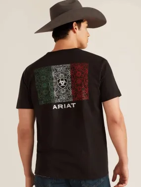 Ariat 10047886 Mens Sugar Flag T-Shirt Black