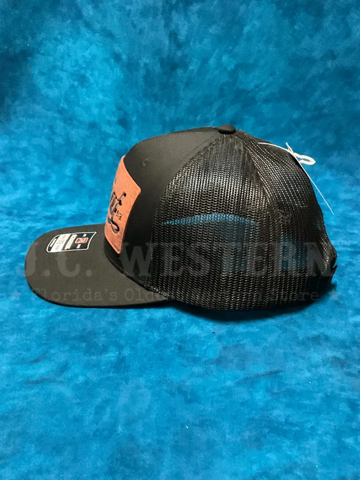 Ariat A300086201 Faux Leather Patch Cap Black