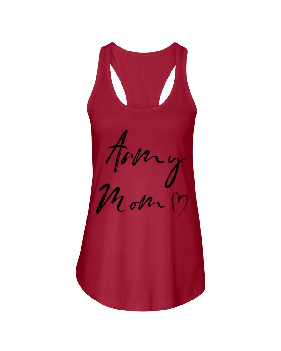 Army Mom Chalk Handwriting T-shirts