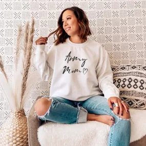 Army Mom Chalk Handwriting T-shirts