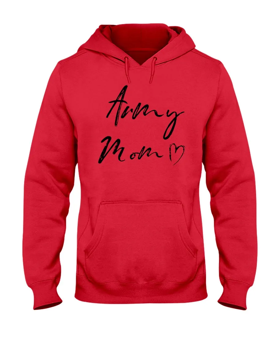 Army Mom Chalk Handwriting T-shirts