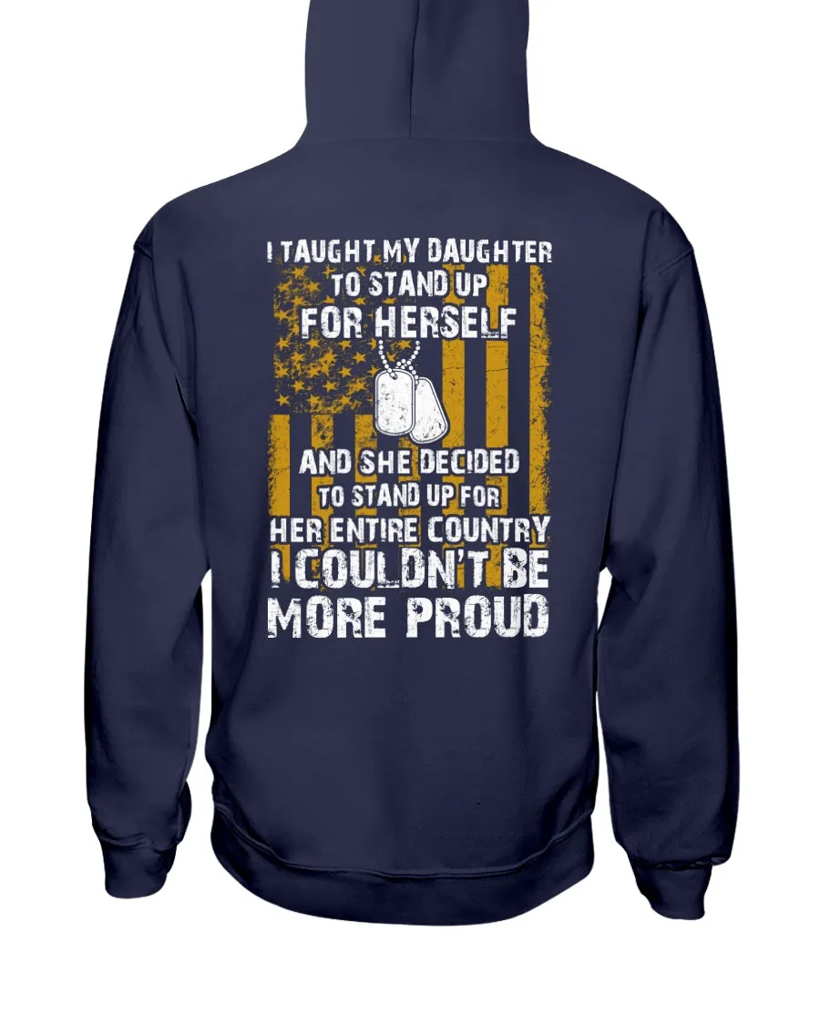 Army Mom Daughter More Proud T-shirts