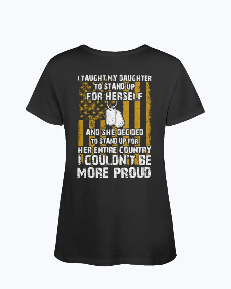 Army Mom Daughter More Proud T-shirts