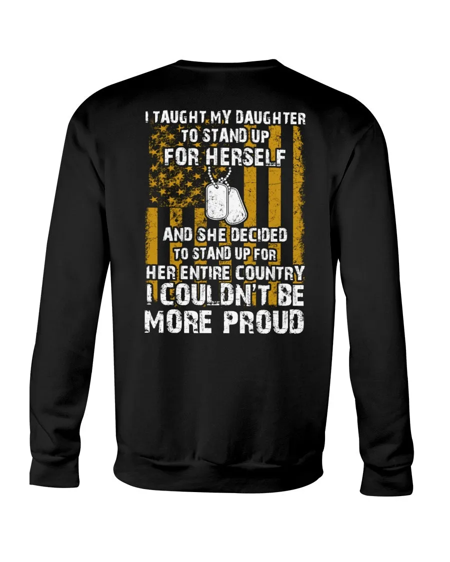 Army Mom Daughter More Proud T-shirts