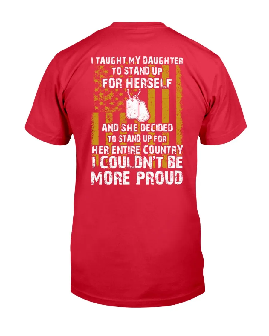 Army Mom Daughter More Proud T-shirts