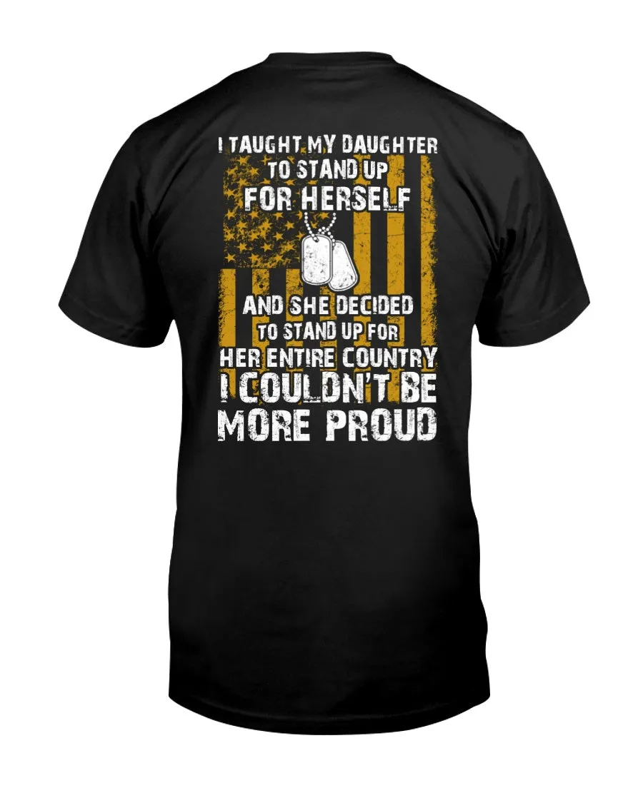 Army Mom Daughter More Proud T-shirts