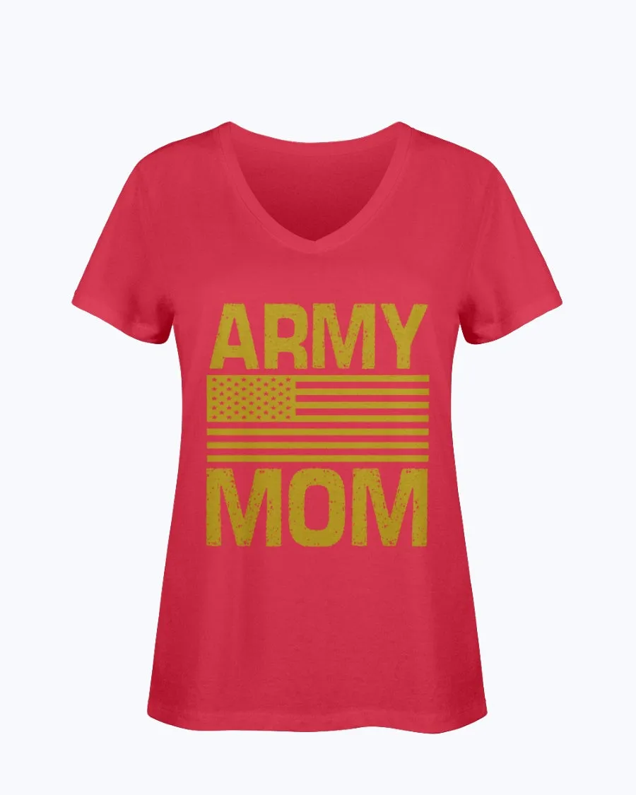 Army Mom Sweatshirt with American Flag