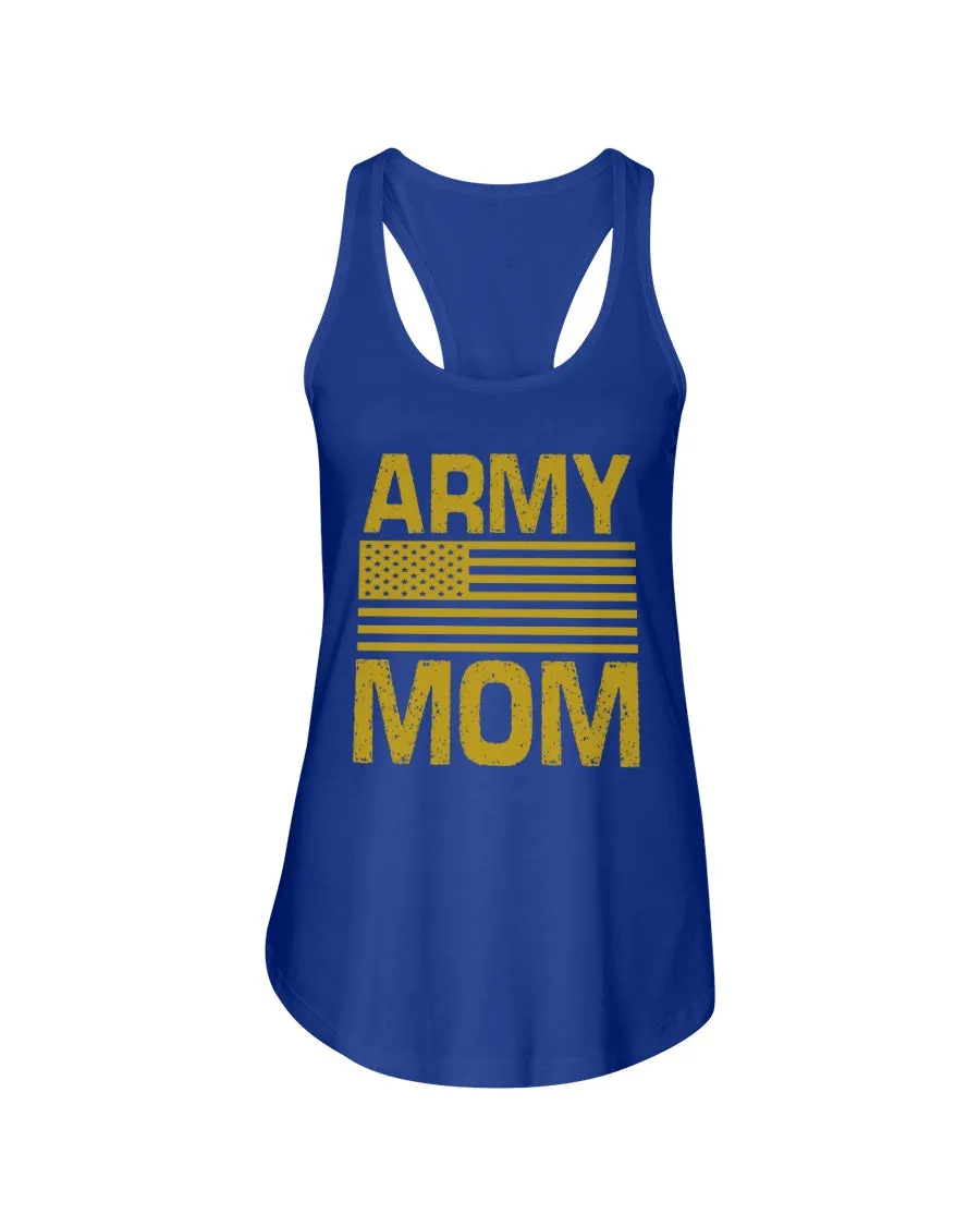 Army Mom Sweatshirt with American Flag