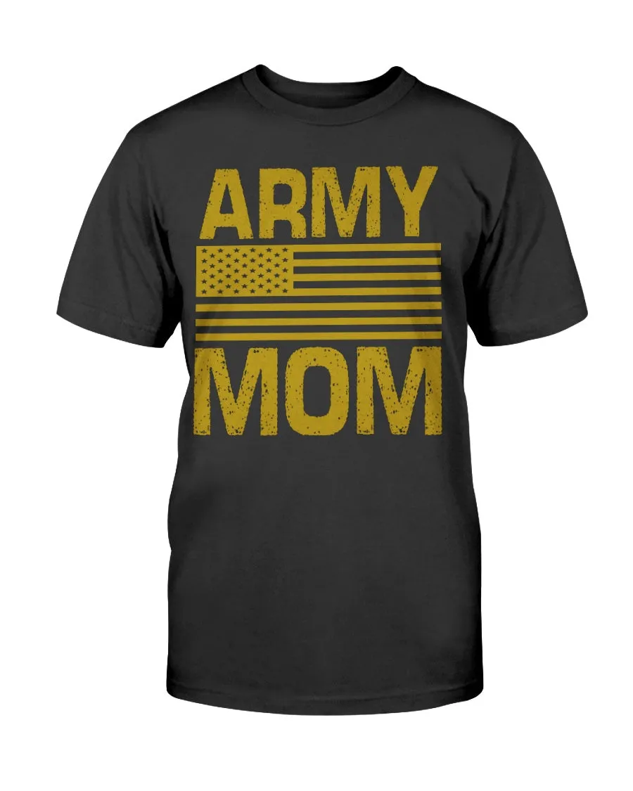 Army Mom Sweatshirt with American Flag