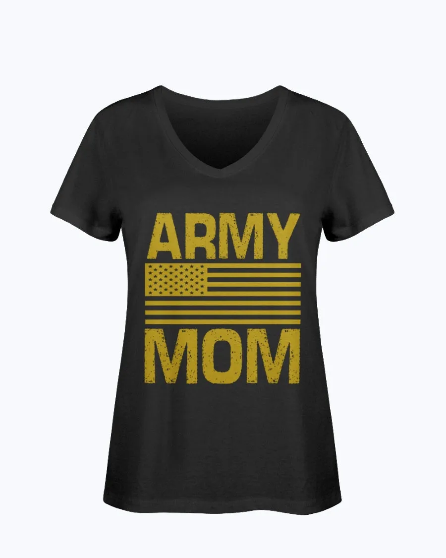Army Mom Sweatshirt with American Flag