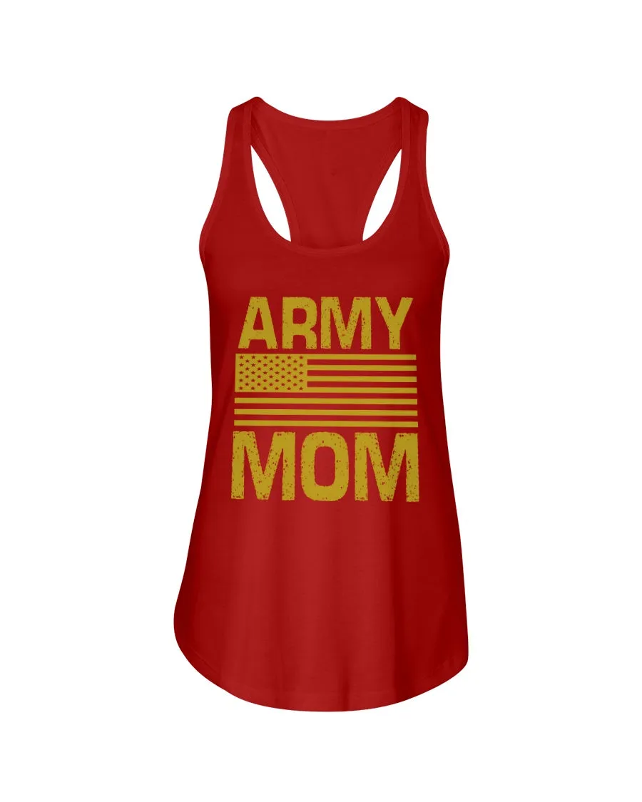 Army Mom Sweatshirt with American Flag