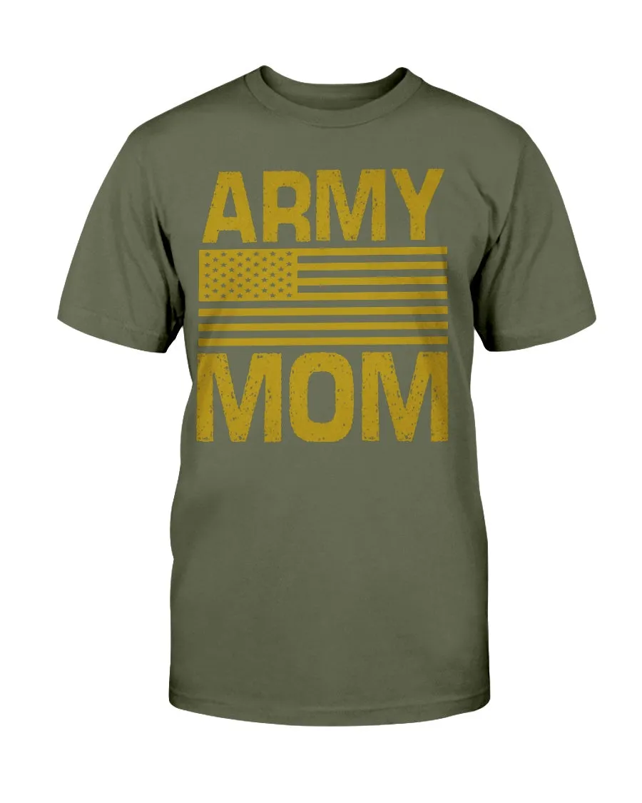 Army Mom Sweatshirt with American Flag