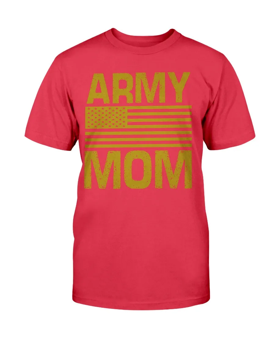 Army Mom Sweatshirt with American Flag