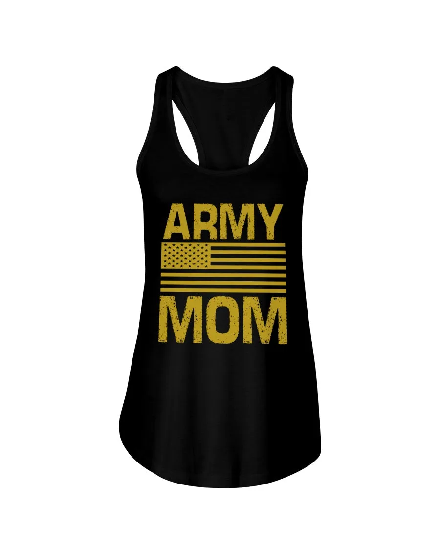 Army Mom Sweatshirt with American Flag