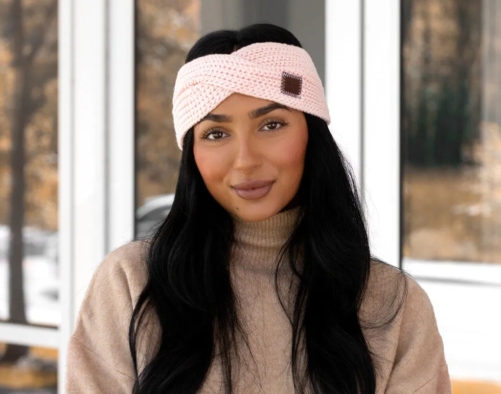 Blush Criss-Cross Headband