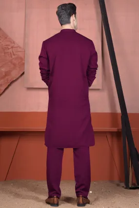 Bordeaux Wine Viscose Pajama F-9065