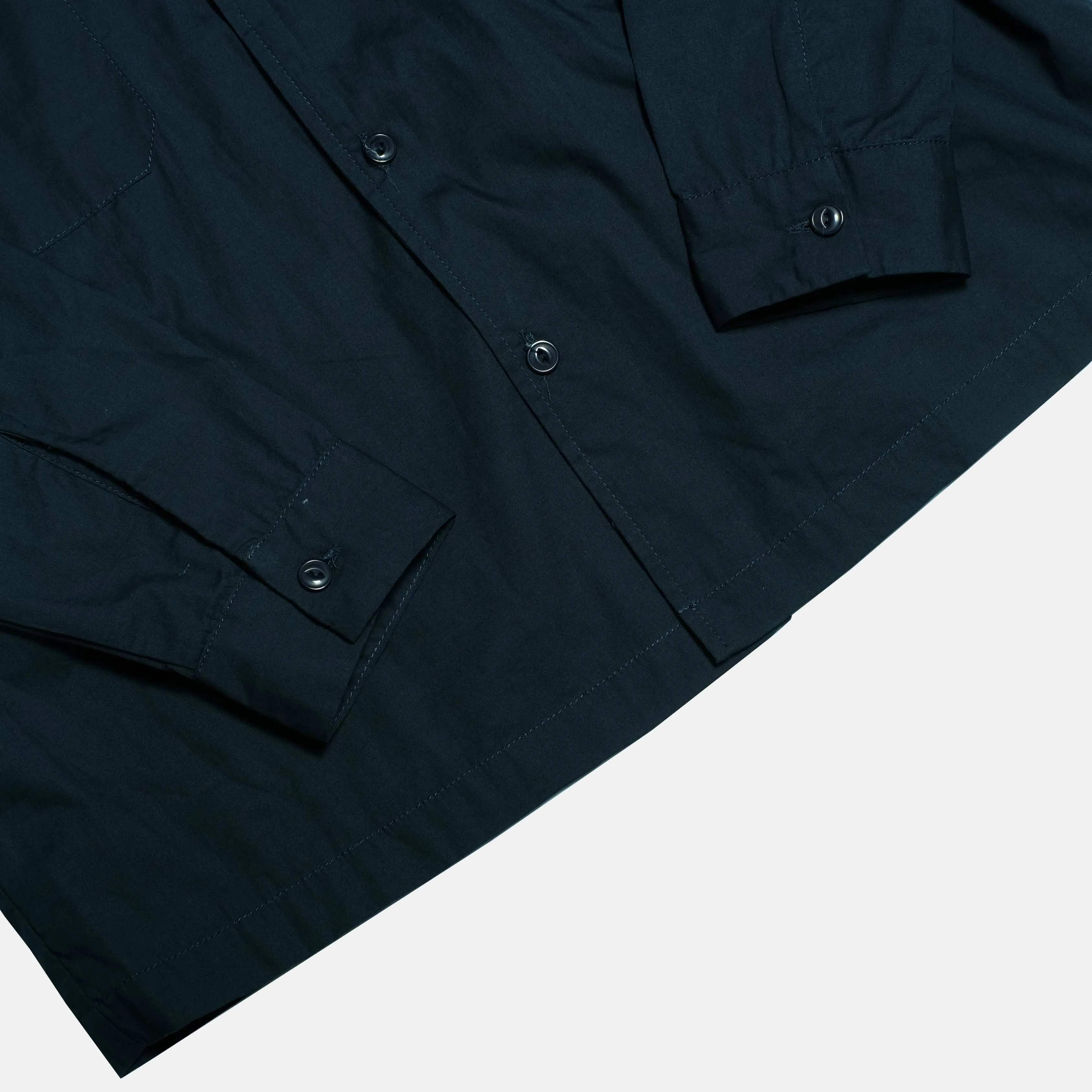 Boysnextdoor Round Collar Shirt Jacket Navy