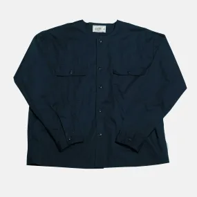 Boysnextdoor Round Collar Shirt Jacket Navy