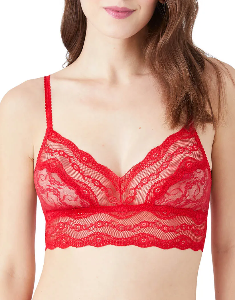 b.tempt'd by Wacoal Lace Kiss Bralette Crimson Red 910182