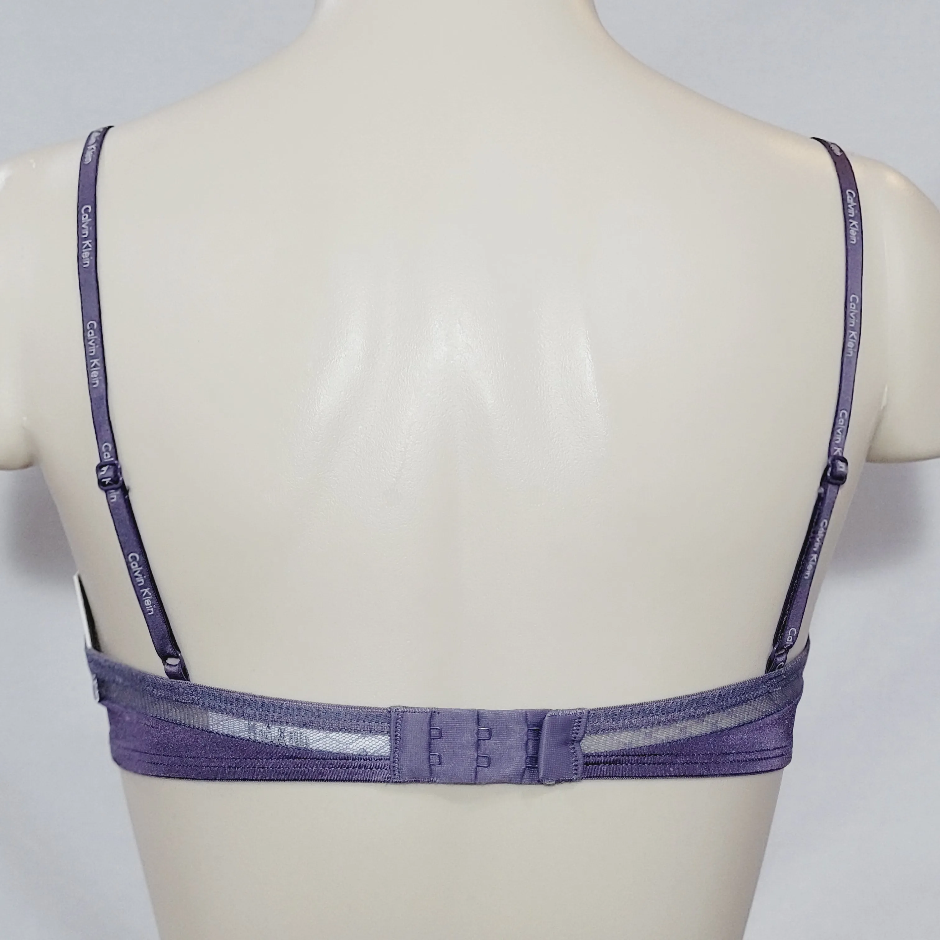 Calvin Klein F3757 Microfiber Unlined Cami Camisole UW Bra 32B Steel Violet NWT