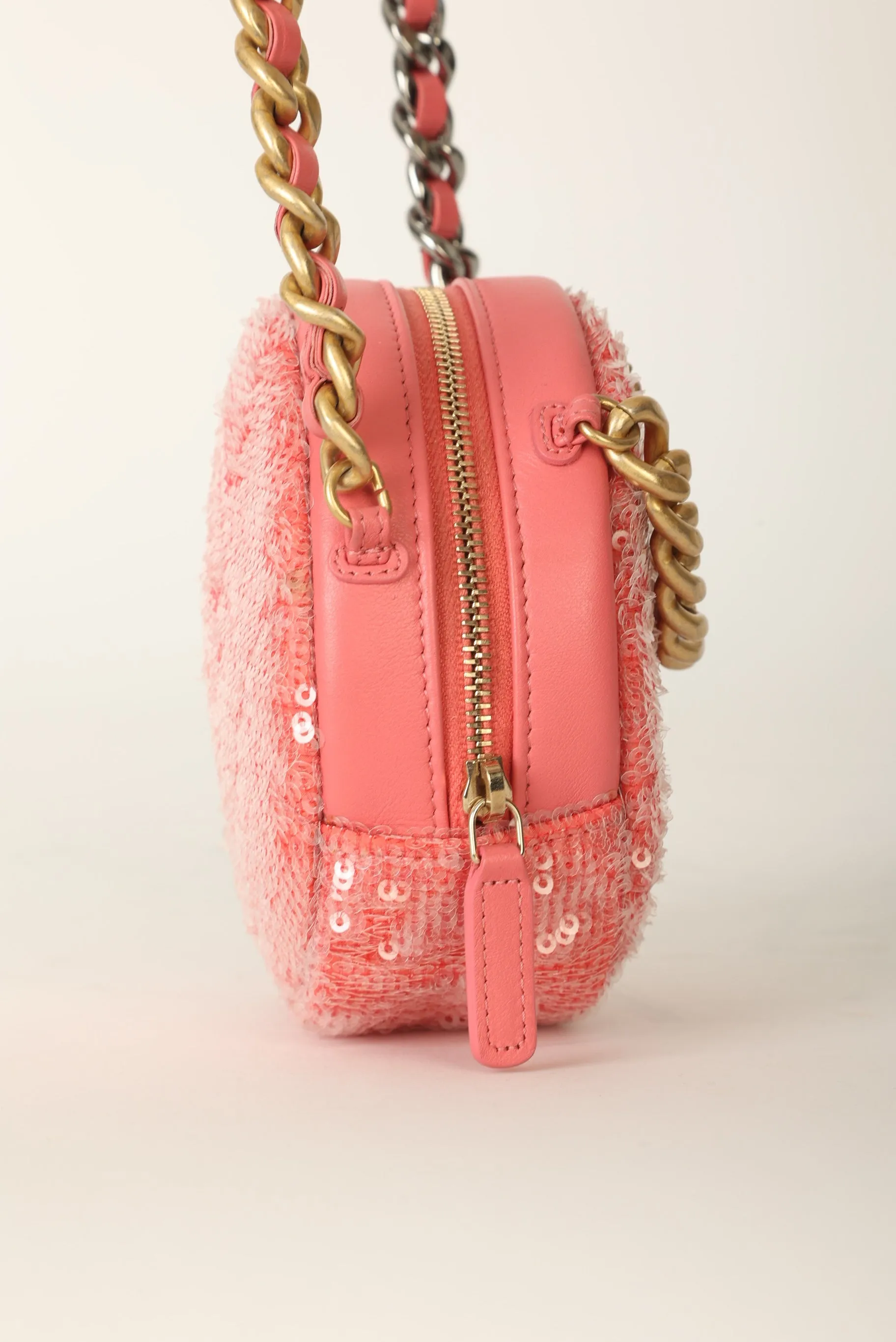 Chanel 19 Sequin Round Crossbody