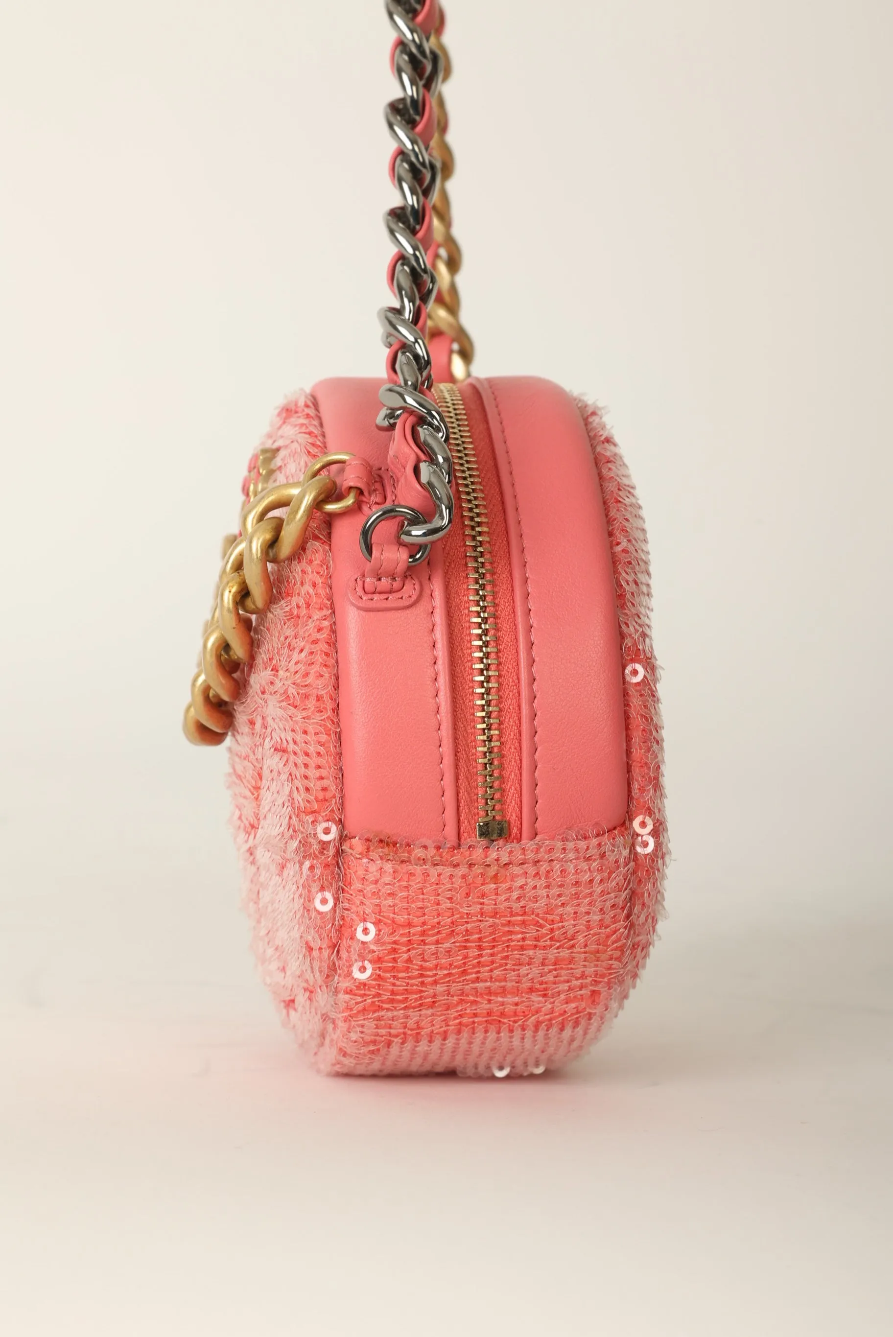 Chanel 19 Sequin Round Crossbody