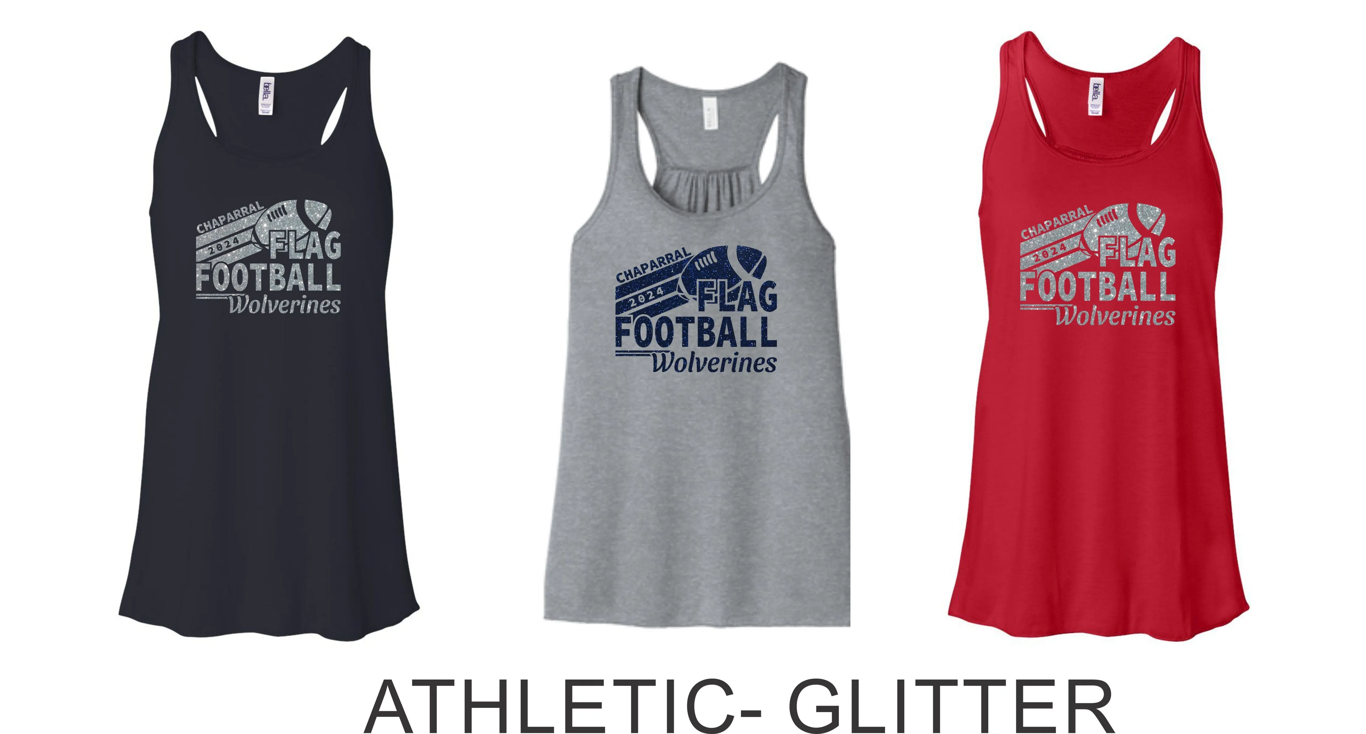 Chap Flag Football Flowy Tank- 4 design choices