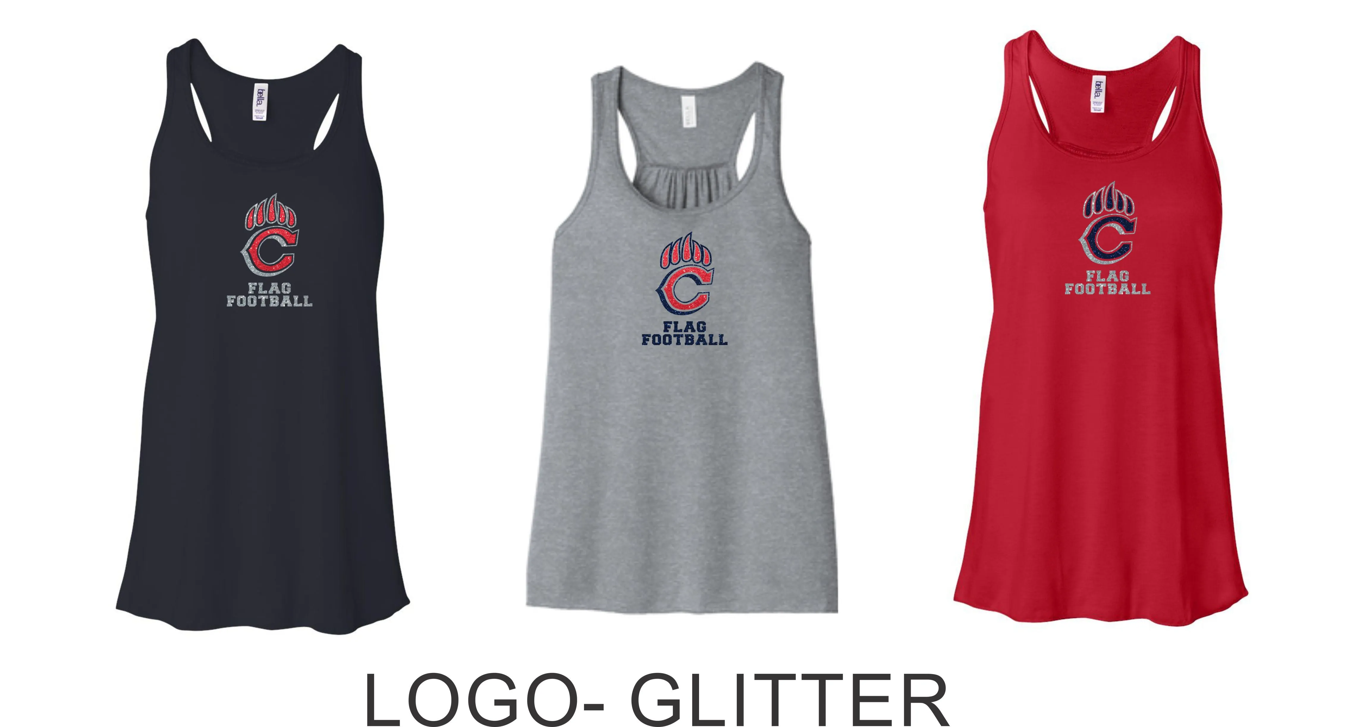 Chap Flag Football Flowy Tank- 4 design choices