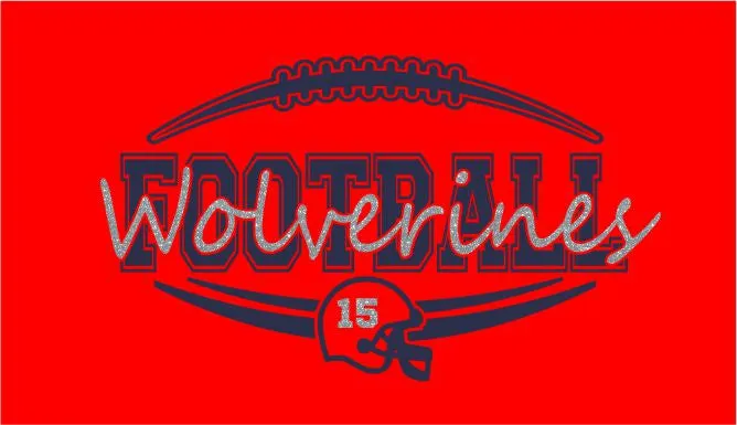 Chap Glitter Customized Football Jersey Tee