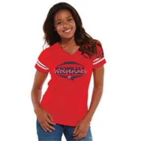 Chap Glitter Customized Football Jersey Tee