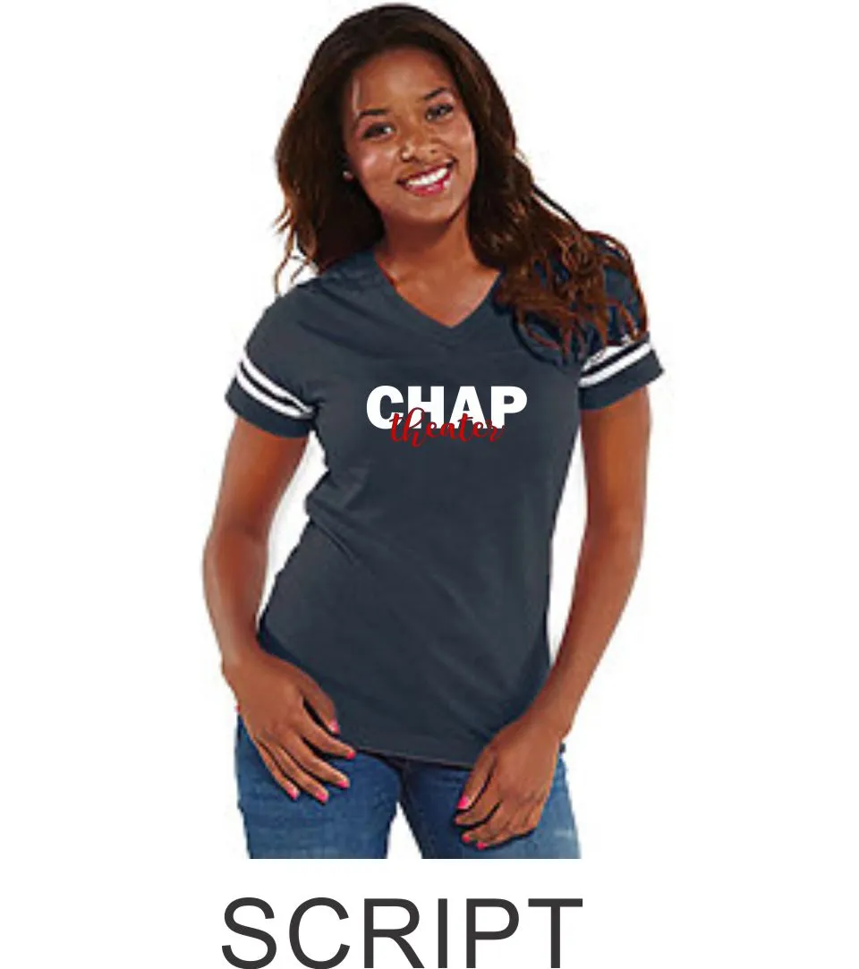 Chap Theater Varsity Tee- Matte or Glitter