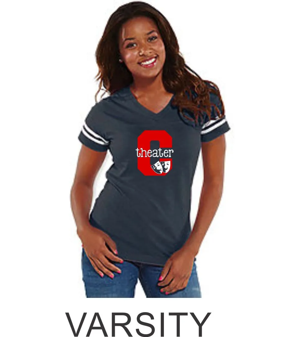Chap Theater Varsity Tee- Matte or Glitter