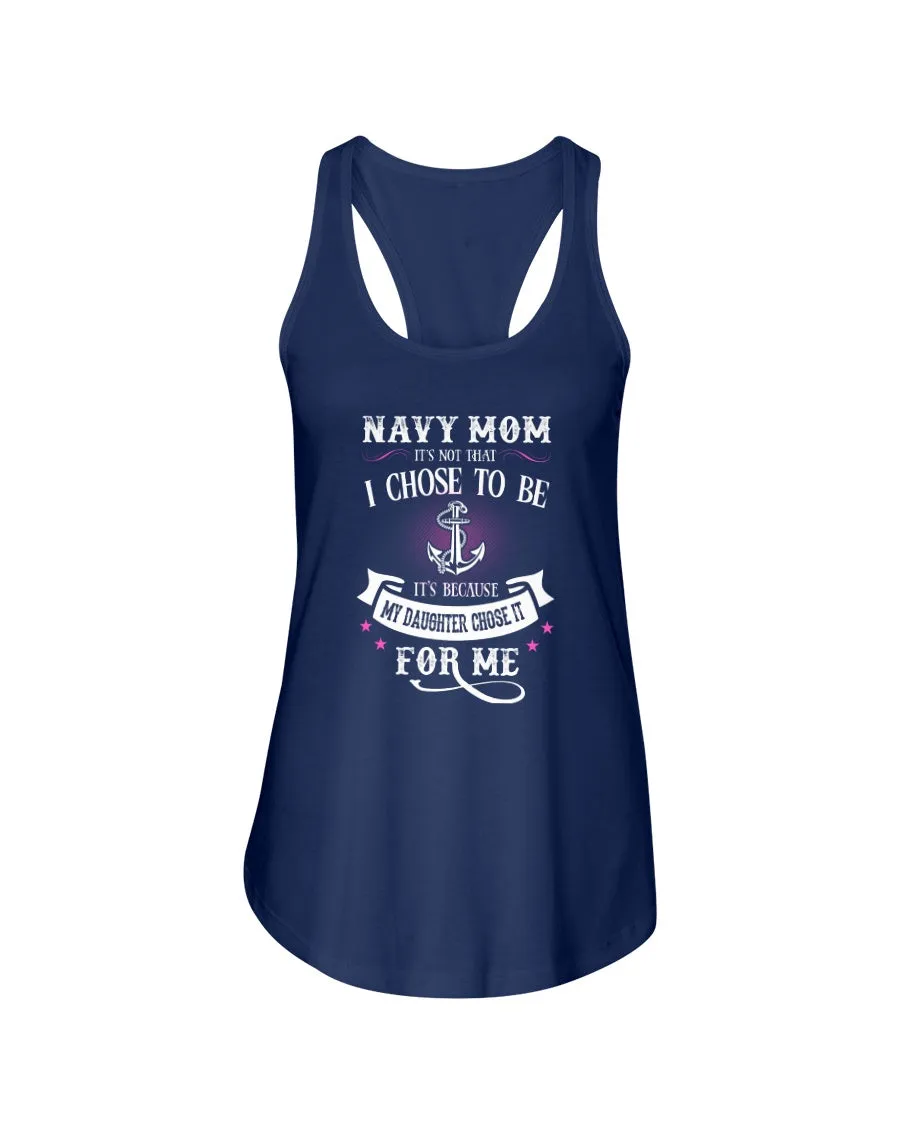 Chose To Be Navy Mom Daughter T-shirts
